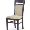 GERARD2 krzesło ciemny orzech / tap: Torent Beige (1p=2szt)1 sztuka