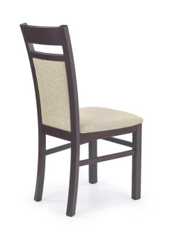 GERARD2 krzesło ciemny orzech / tap: Torent Beige (1p=2szt)1 sztuka