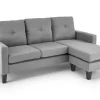 GERSON sofa z podnóżkiem popielaty (1p=1szt)1 sztuka