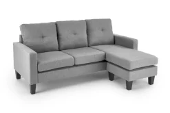 GERSON sofa z podnóżkiem popielaty (1p=1szt)1 sztuka
