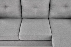 GERSON sofa z podnóżkiem popielaty (1p=1szt)1 sztuka