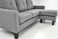 GERSON sofa z podnóżkiem popielaty (1p=1szt)1 sztuka