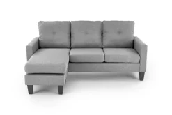GERSON sofa z podnóżkiem popielaty (1p=1szt)1 sztuka