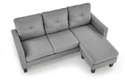 GERSON sofa z podnóżkiem popielaty (1p=1szt)1 sztuka