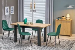 GIZMO stół rozkładany blat - dąb artisan, nogi - czarny (2p=1szt)1 sztuka
