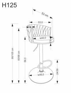 H126 hoker beżowy (1p=2 szt)1 sztuka
