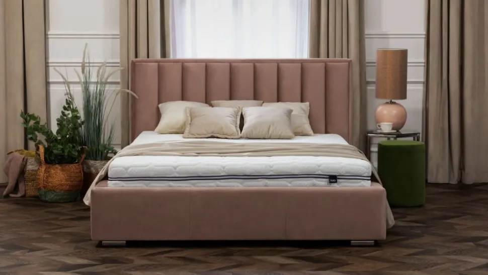 Hauss łóżko Koral z pojemnikiem w stylu minimalistycznym