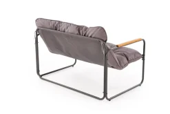 HUDSON, zestaw ogrodowy ( sofa, fotel 2x, ława ), popielaty / brązowy (1p=1zestaw)1 sztuka