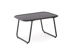 HUDSON, zestaw ogrodowy ( sofa, fotel 2x, ława ), popielaty / brązowy (1p=1zestaw)1 sztuka