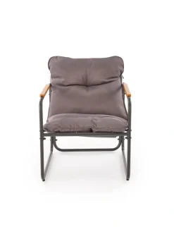 HUDSON, zestaw ogrodowy ( sofa, fotel 2x, ława ), popielaty / brązowy (1p=1zestaw)1 sztuka