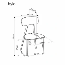 HYLO krzesło popiel / tap: SERTA 12 (1p=2szt)1 sztuka