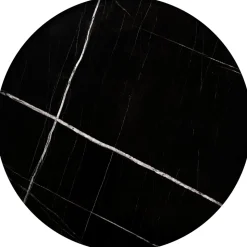 JULIETA zestaw 2 ław, czarny marmur / czarny (1p=1szt)1 sztuka