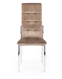 K416 krzesło beżowy velvet (1p=4szt)1 sztuka