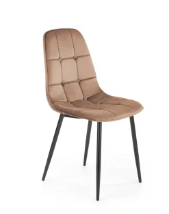 K417 krzesło beżowy velvet (1p=4szt)1 sztuka