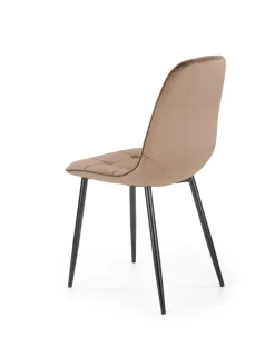 K417 krzesło beżowy velvet (1p=4szt)1 sztuka