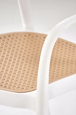 K530 krzesło biały / naturalny (1p=4szt)1 sztuka