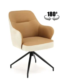 K527 krzesło brązowy / beżowy (1p=2szt)1 sztuka