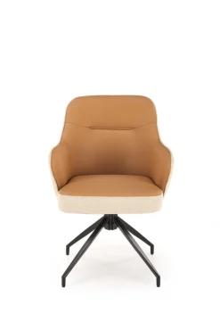 K527 krzesło brązowy / beżowy (1p=2szt)1 sztuka