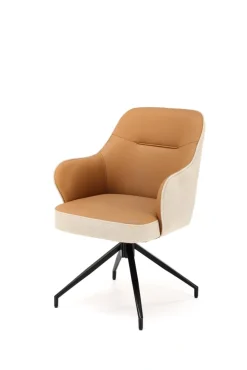 K527 krzesło brązowy / beżowy (1p=2szt)1 sztuka