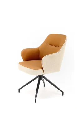 K527 krzesło brązowy / beżowy (1p=2szt)1 sztuka