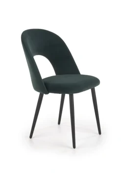 K384 krzesło ciemny zielony / czarny (1p=4szt)1 sztuka