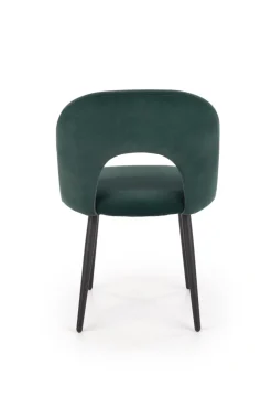 K384 krzesło ciemny zielony / czarny (1p=4szt)1 sztuka