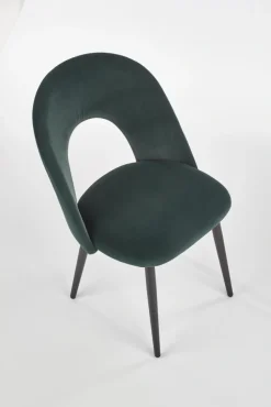 K384 krzesło ciemny zielony / czarny (1p=4szt)1 sztuka