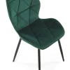 K453 krzesło ciemny zielony (1p=4szt)1 sztuka