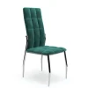 K416 krzesło ciemny zielony velvet (1p=4szt)1 sztuka