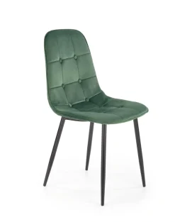 K417 krzesło ciemny zielony velvet (1p=4szt)1 sztuka