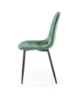 K417 krzesło ciemny zielony velvet (1p=4szt)1 sztuka