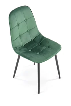 K417 krzesło ciemny zielony velvet (1p=4szt)1 sztuka