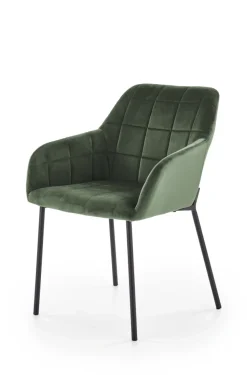 K305 krzesło czarny / ciemny zielony (1p=2szt)1 sztuka