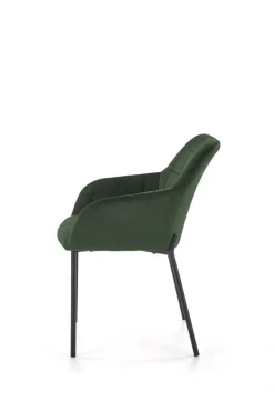 K305 krzesło czarny / ciemny zielony (1p=2szt)1 sztuka