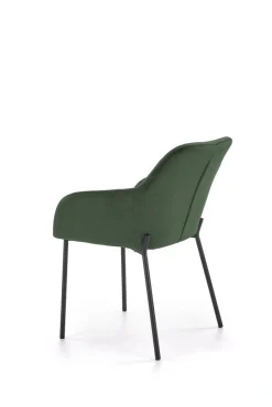 K305 krzesło czarny / ciemny zielony (1p=2szt)1 sztuka