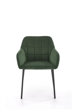 K305 krzesło czarny / ciemny zielony (1p=2szt)1 sztuka