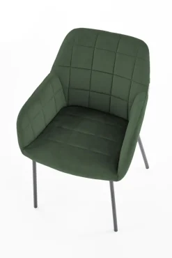 K305 krzesło czarny / ciemny zielony (1p=2szt)1 sztuka