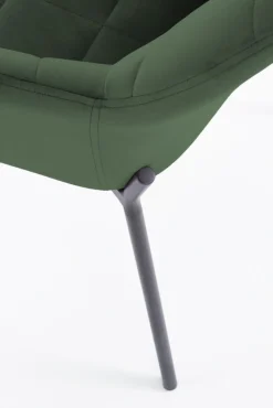 K305 krzesło czarny / ciemny zielony (1p=2szt)1 sztuka