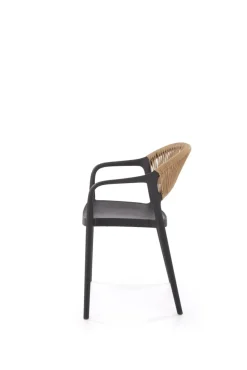 K582 krzesło czarny / naturalny (1p=4szt)1 sztuka
