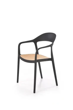 K530 krzesło czarny / naturalny (1p=4szt)1 sztuka