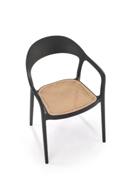 K530 krzesło czarny / naturalny (1p=4szt)1 sztuka