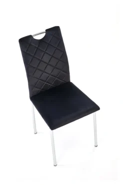 K578 krzesło czarny / srebrny (1p=4szt)1 sztuka