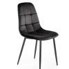 K417 krzesło czarny velvet (1p=4szt)1 sztuka