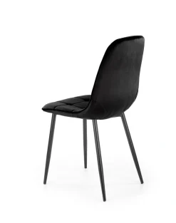 K417 krzesło czarny velvet (1p=4szt)1 sztuka