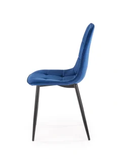 K417 krzesło granatowy velvet (1p=4szt)1 sztuka