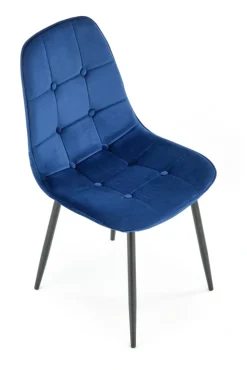 K417 krzesło granatowy velvet (1p=4szt)1 sztuka