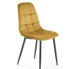 K417 krzesło musztardowy velvet (1p=4szt)1 sztuka