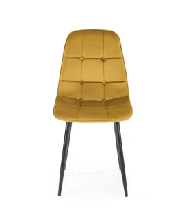 K417 krzesło musztardowy velvet (1p=4szt)1 sztuka