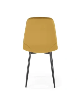 K417 krzesło musztardowy velvet (1p=4szt)1 sztuka