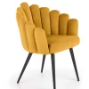 K410 krzesło musztardowy velvet (1p=1szt)1 sztuka